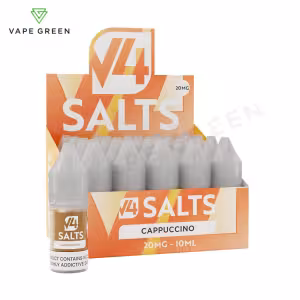 Cappuccino Nic Salt E-Liquid by V4 Vapour - 20 Pack