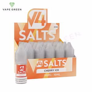 Cherry Ice Nic Salt E-Liquid by V4 Vapour - 20 Pack