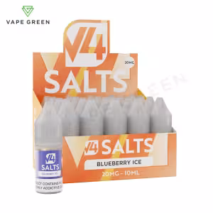 Blueberry Ice Nic Salt E-Liquid by V4 Vapour - 20 Pack