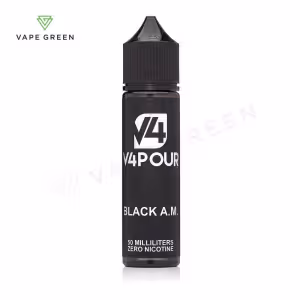 Black A.M Shortfill E-Liquid by V4 Vapour 50ml - 1